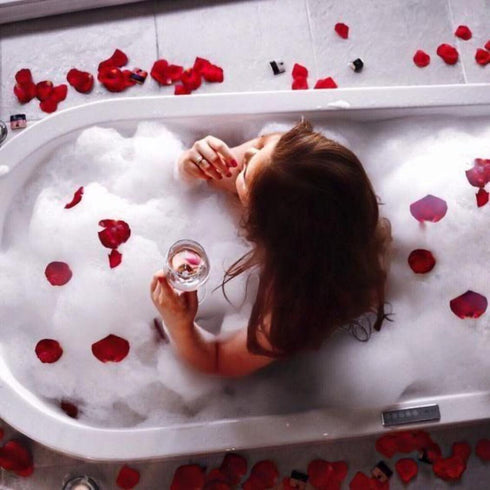Silk Rose Petals - Black